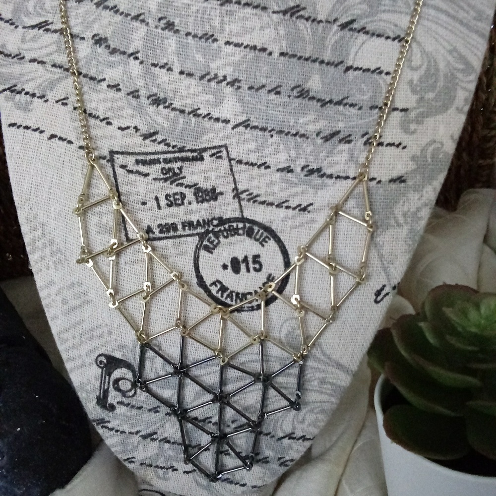 Beautiful gold and silver necklace